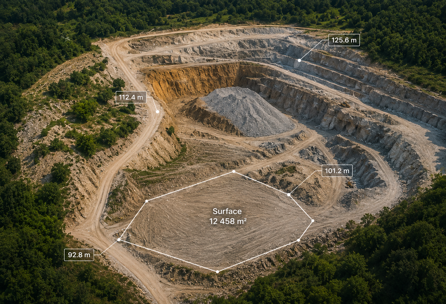 Relevé visuel de site par drone